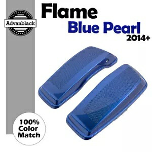 デュアル 6x9 スピーカー蓋フレームブルーパールハーレーツーリング FLHR FLHXS FLTRX 2014+ Dual 6x9 Speaker Lids FLAME BLUE PEARL For Harley Touring FLHR FLHXS FLTRX 2014+ 【並行輸入品】