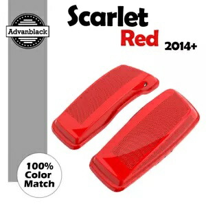 デュアル 6x9 スピーカー蓋スカーレットレッドハーレーツーリング FLHR FLHXS FLTRX 2014+ Dual 6x9 Speaker Lids SCARLET RED For Harley Touring FLHR FLHXS FLTRX 2014+ 【並行輸入品】