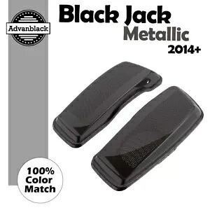 デュアル 6x9 スピーカー蓋ブラックジャックメタリックハーレーツーリング FLHR FLHXS FLTRX 用 Dual 6x9 Speaker Lids BLACK JACK METALLIC For Harley Touring FLHR FLHXS FLTRX 【並行輸入品】