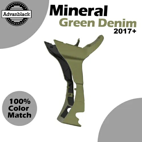 2017 年以降のハーレー ロード グライド ミネラルグリーン デニム Advanblack フェアリング スポイラー キット用 For 2017+ Harley Road Glide MINERAL GREEN DENIM Advanblack Fairing Spoiler Kit 【並行輸入品】
