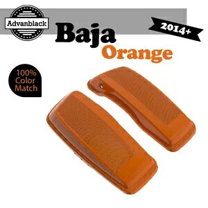 デュアル 6x9 スピーカー蓋 BAJA オレンジ ハーレーツーリング FLHR FLHXS FLTRX 2014+用 Dual 6x9 Speaker Lids BAJA ORANGE For Harley Touring FLHR FLHXS FLTRX 2014+ 【並行輸入品】
