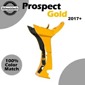2017 年以降のハーレー ロード グライド プロスペクト ゴールド Advanblack フェアリング スポイラー キットに適合 Fits for 2017+ Harley Road Glide PROSPECT GOLD Advanblack Fairing Spoiler Kit 【並行輸入品】