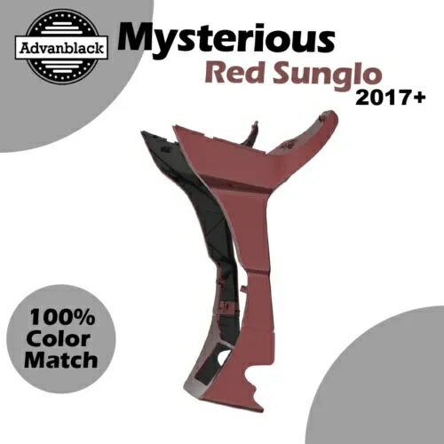 2017 年以降のハーレー ロード グライド ミステリアス レッド サングロ Advanblack フェアリング スポイラー キット For 2017+ Harley Road Glide MYSTERIOUS RED SUNGLO Advanblack Fairing Spoiler Kit 【並行輸入品】