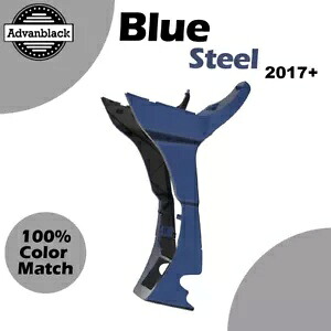 2017年以降のハーレーロードグライドブルースチールアドバンブラックフェアリングスポイラーキットに適合 Fits for 2017+ Harley Road Glide BLUE STEEL Advanblack Fairing Spoiler Kit 【並行輸入品】