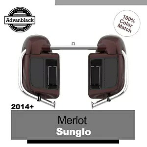 2014 年以降のハーレーダビッドソン ツーリング Advanblack 下部ベンテッド フェアリングに適合 MERLOT SUNGLO Fits 2014+ Harley Davidson Touring Advanblack Lower Vented Fairing MERLOT SUNGLO 【並行輸入品】｜カスタムパーツ WORLD倉庫