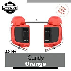 2014 年以降のハーレーダビッドソン ツーリング Advanblack 下部ベンテッド フェアリングに適合 CANDY ORANGE Fits 2014+ Harley Davidson Touring Advanblack Lower Vented Fairing CANDY ORANGE 【並行輸入品】｜カスタムパーツ WORLD倉庫
