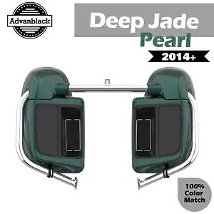 ディープ ジェイド パール 下部ベント フェアリング ラッシュモア 2014+ ハーレーダビッドソン ツーリング用 Deep Jade Pearl Lower Vented Fairings Rushmore For 2014+ Harley Davidson Touring 【並行輸入品】｜カスタムパーツ WORLD倉庫 91,960円