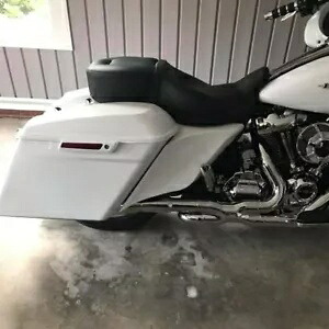 クラッシュアイスパール拡張ストレッチサイドカバーハーレーストリートロードグライド14+に適合 Crushed Ice Pearl Extended Stretched Side Cover Fit Harley Street Road Glide 14+ 【並行輸入品】