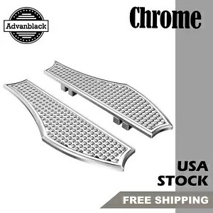 クローム ヴェンジェンス フロント ライダー フロアボード ハーレー ツーリング & ソフテイル アドバンブラック用 Chrome Vengeance Front Rider Floorboards For Harley Touring & Softail Advanblack 【並行輸入品】