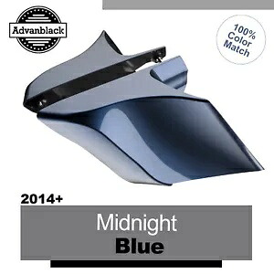 14+ ハーレー MIDNIGHT ブルー Advanblack CVO ストレッチ拡張サイドカバー用 For 14+ Harley MIDNIGHT BLUE Advanblack CVO Stretched Extended Side Cover 【並行輸入品】