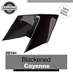 14+ ハーレー BLACKENED CAYENNE Advanblack CVO ストレッチ拡張サイドカバー用 For 14+ Harley BLACKENED CAYENNE Advanblack CVO Stretched Extended Side Cover 【並行輸入品】