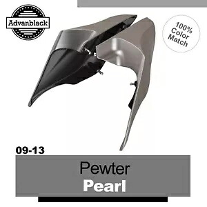 Advanblack ピューターパール拡張ストレッチサイドカバーハーレーツーリング 09-13 Advanblack Pewter Pearl Extended Stretched Side Cover For Harley Touring 09-13 【並行輸入品】