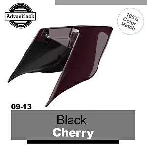 Advanblack ブラックチェリー 拡張ストレッチサイドカバー ハーレーツーリング 09-13用 Advanblack Black Cherry Extended Stretched Side Cover For Harley Touring 09-13 【並行輸入品】