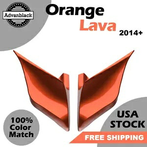 Advanblack ハーレーツーリング 14+ 用オレンジラバストレッチ拡張サイドカバー Orange Lava Stretched Extended Side Cover For Harley Touring 14+ by Advanblack 【並行輸入品】
