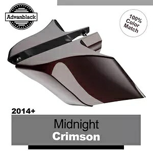 14+ ハーレー MIDNIGHT CRIMSON Advanblack CVO ストレッチ拡張サイドカバー用 For 14+ Harley MIDNIGHT CRIMSON Advanblack CVO Stretched Extended Side Cover 【並行輸入品】｜カスタムパーツ WORLD倉庫