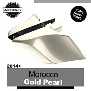 14+ ハーレーモロッコゴールドパール Advanblack CVO ストレッチ拡張サイドカバー用 For 14+ Harley MOROCCO GOLD PEARL Advanblack CVO Stretched Extended Side Cover 【並行輸入品】