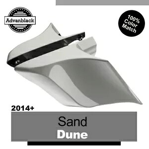 Advanblack シルバー フォーチュン ストレッチ拡張サイドカバー 14 歳以上のハーレーツーリングに適合 Advanblack Silver Fortune Stretched Extended Side Cover Fits 14+ Harley Touring 【並行輸入品】