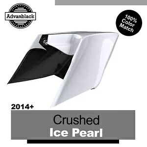 14+ ハーレー用 CRUSHED ICE PEARL Advanblack CVO ストレッチ拡張サイドカバー For 14+ Harley CRUSHED ICE PEARL Advanblack CVO Stretched Extended Side Cover 【並行輸入品】 93,170円