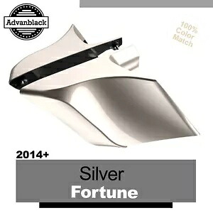 14+ ハーレー SILVER FORTUNE Advanblack CVO ストレッチ拡張サイドカバー用 For 14+ Harley SILVER FORTUNE Advanblack CVO Stretched Extended Side Cover 【並行輸入品】