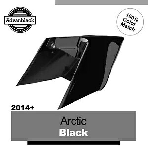 14+ ハーレー用 ARCTIC BLACK Advanblack CVO ストレッチ拡張サイドカバー For 14+ Harley ARCTIC BLACK Advanblack CVO Stretched Extended Side Cover 【並行輸入品】