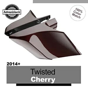 14+ ハーレー用 TWISTED CHERRY Advanblack CVO ストレッチ拡張サイドカバー For 14+ Harley TWISTED CHERRY Advanblack CVO Stretched Extended Side Cover 【並行輸入品】｜カスタムパーツ WORLD倉庫