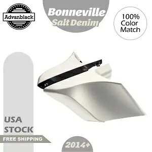 Bonneville ソルトデニム CVO ストレッチ拡張サイドカバーパネル 2014 年以降のハーレーに適合 Bonneville Salt Denim CVO Stretched Extended Side Cover Panel Fits 2014+ Harley 【並行輸入品】｜カスタムパーツ WORLD倉庫