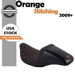 アサルトシート オレンジステッチ ハーレーエレクトラロード ストリートグライドキング 2009+用 Assault Seat Orange Stitching For Harley Electra Road Street Glide King 2009+ 【並行輸入品】
