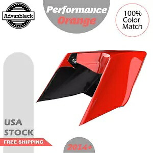 パフォーマンスオレンジ CVO ストレッチ拡張サイドカバーパネル 2014 年以降のハーレーに適合 Performance Orange CVO Stretched Extended Side Cover Panel Fits 2014+ Harley 【並行輸入品】