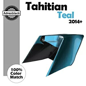 タヒチアン ティール CVO ストレッチ拡張サイド カバー パネル 2014 年以降のハーレーに適合 Tahitian Teal CVO Stretched Extended Side Cover Panel Fits 2014+ Harley 【並行輸入品】｜カスタムパーツ WORLD倉庫