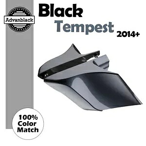ブラック テンペスト CVO ストレッチ拡張サイド カバー パネル 2014 年以降のハーレーに適合 Black Tempest CVO Stretched Extended Side Cover Panel Fits 2014+ Harley 【並行輸入品】｜カスタムパーツ WORLD倉庫