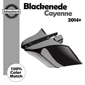 黒くなったカイエン CVO ストレッチ拡張サイドカバーパネルは 2014 年以降のハーレーに適合 Blackened Cayenne CVO Stretched Extended Side Cover Panel Fits 2014+ Harley 【並行輸入品】