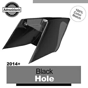 14+ ハーレー BLACK HOLE Advanblack CVO ストレッチ拡張サイドカバー用 For 14+ Harley BLACK HOLE Advanblack CVO Stretched Extended Side Cover 【並行輸入品】｜カスタムパーツ WORLD倉庫