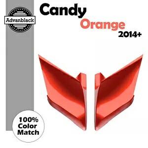 キャンディオレンジ CVO ストレッチ拡張サイドカバーパネル 14 歳以上のハーレーツーリングに適合 Candy Orange CVO Stretched Extended Side Cover Panel Fits 14+ Harley Touring 【並行輸入品】