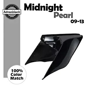 ミッドナイトパール ストレッチ拡張サイドカバー 09-13 ハーレー ストリート ロード グライドに適合 Midnight Pearl Stretched Extended Side Cover Fits 09-13 Harley Street Road Glide 【並行輸入品】