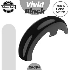 ビビッドブラック 19 インチ リビールラッパーハガー フロントフェンダー 2009up ハーレーツーリングに適合 Vivid Black 19\