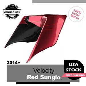Velocity レッド Sunglo 拡張ストレッチサイドカバー ピンストライプ ハーレー 2014+ に適合 Velocity Red Sunglo Extended Stretched Side Cover Pinstripes Fits Harley 2014+ 【並行輸入品】 100,430円