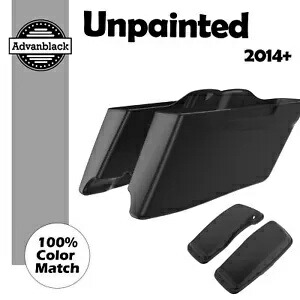 未塗装 CVO テーパー拡張ストレッチサドルバッグ蓋ハーレーツーリング 14+ Unpainted CVO Tapered Extended Stretched Saddlebag Lids For Harley Touring 14+ 【並行輸入品】