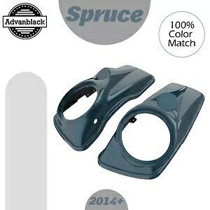 ハーレーツーリング 14+ Advanblack SPRUCE 8 インチサドルバッグスピーカー蓋用 For Harley Touring 14+ Advanblack SPRUCE 8\