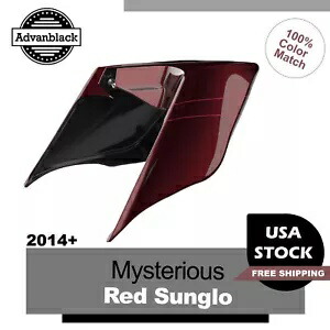 ミステリアスレッド Sunglo ストレッチサイドカバー ピンストライプ ハーレーロードキング 14+用 Mysterious Red Sunglo Stretched Side Cover Pinstripes For Harley Road King 14+ 【並行輸入品】 100,430円