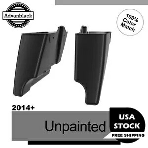14歳以上のハーレーストリートロードグライド用未塗装ストレッチ拡張サドルバッグ Unpainted Stretched Extended Saddlebag For 14+ Harley Street Road Glide 【並行輸入品】