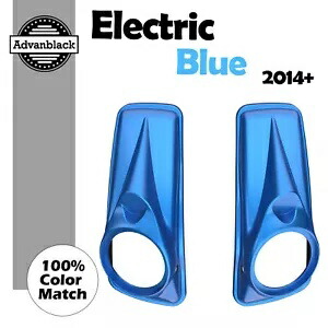エレクトリックブルー 8 インチ スピーカー蓋カバー ハーレー ストリート ロード エレクトラ グライド 14+ に適合 Electric Blue 8'' Speaker Lids Cover Fits Harley Street Road Electra Glide 14+ 【並行輸入品】
