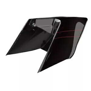 黒くなったカイエン CVO 拡張ストレッチサイドカバーパネルピンストライプハーレー用 Blackened Cayenne CVO Extended Stretched Side Cover Panel Pinstripes For Harley 【並行輸入品】
