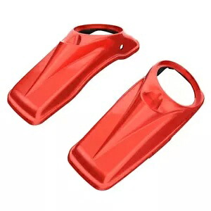 キャンディオレンジ 8インチ スピーカー蓋カバー ハーレーストリートロードエレクトラグライド14+に適合 Candy Orange 8'' Speaker Lids Cover Fits Harley Street Road Electra Glide 14+ 【並行輸入品】