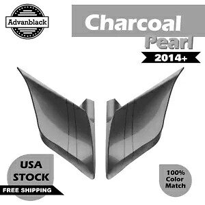 チャコール パール ストレッチ サイド カバー ブラック ピンストライプ 2014+ ハーレー ツーリング用 Charcoal Pearl Stretched Side Covers Black Pinstripe For 2014+ Harley Touring 【並行輸入品】