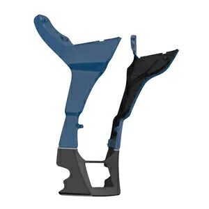 2 トーン リーフ ブルー & ビビッド ブラック フェアリング スポイラー キット 17 歳以上のハーレーに適合 2-Tone Reef Blue & Vivid Black Fairing Spoiler Kit Fits 17+ Harley 【並行輸入品】