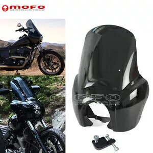 調整可能なフロントフェアリング フロントガラス付き ハーレーストリートボブ FXDB/FXDBI 2006-17用 Adjustable Front Fairing w/ Windshield For Harley Street Bob FXDB/FXDBI 2006-17 【並行輸入品】｜カスタムパーツ WORLD倉庫