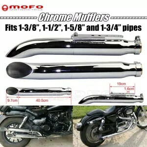 2 * クロームターンアウトエキゾーストマフラー ハーレーブレイクアウト FXSB CVO FXSBSE / FLHTKSE用 2* Chrome Turn Out Exhaust Muffler For Harley Breakout FXSB CVO FXSBSE / FLHTKSE 【並行輸入品】