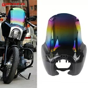 ABS ヘッドライトフェアリングフロントガラスハーレーソフテイルストリートボブ FXBB FXBBS 18-22 ABS Headlight Fairing Windshield For Harley Softail Street Bob FXBB FXBBS 18-22 【並行輸入品】