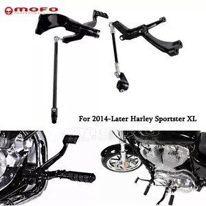 ブラックフォワードコントロールレバーリンケージハーレースポーツスターXL1200 XL883 2014-21用 Black Forward Controls Levers Linkages For Harley Sportster XL1200 XL883 2014-21 【並行輸入品】|カスタムパーツ WORLD倉庫