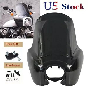 フロントヘッドライトフェアリング 15 インチフロントガラス付き Dyna Street Bob FXDB Low Rider FXLR 用 Front Headlight Fairing w/15" Windshield For Dyna Street Bob FXDB Low Rider FXLR 【並行輸入品】|カスタムパーツ WORLD倉庫